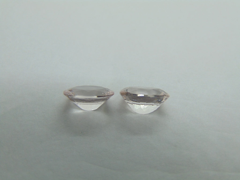 4.29ct Morganite Pair 10x8mm