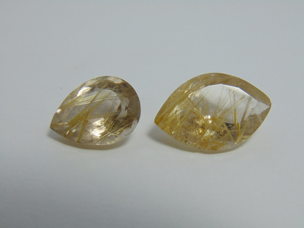 41.20ct Quartz With Rutile