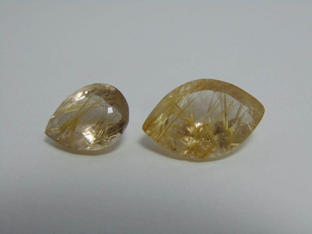 41.20ct Quartz With Rutile