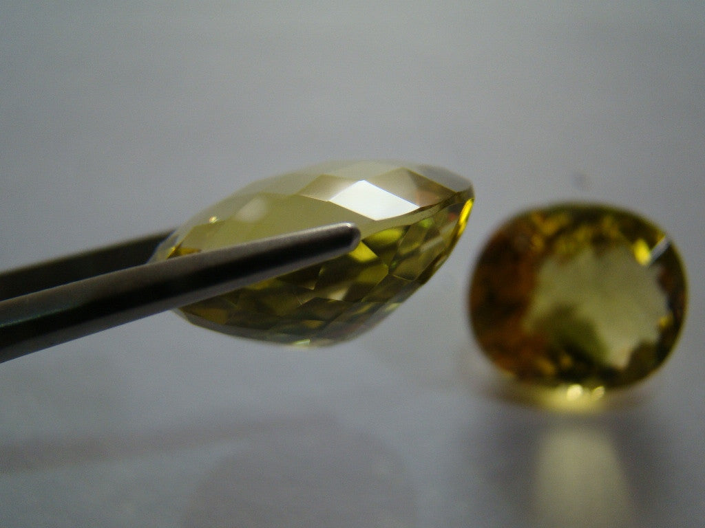 Par de quartzo 37 quilates (ouro verde)