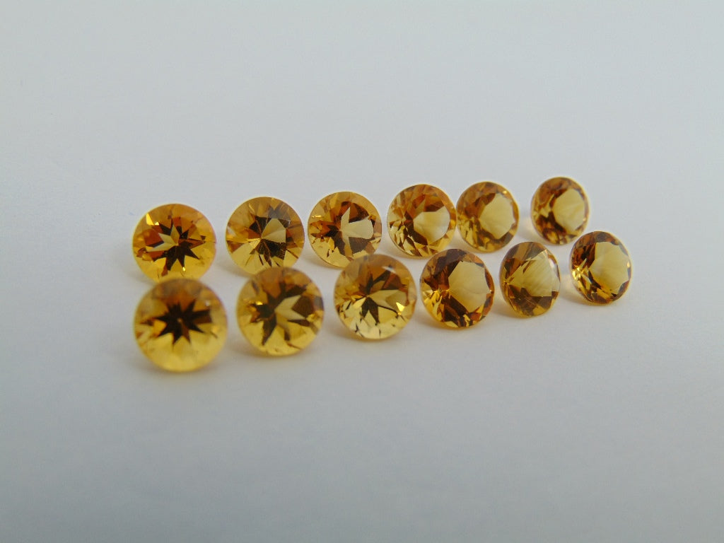 9,60ct Citrino Calibrado 6mm