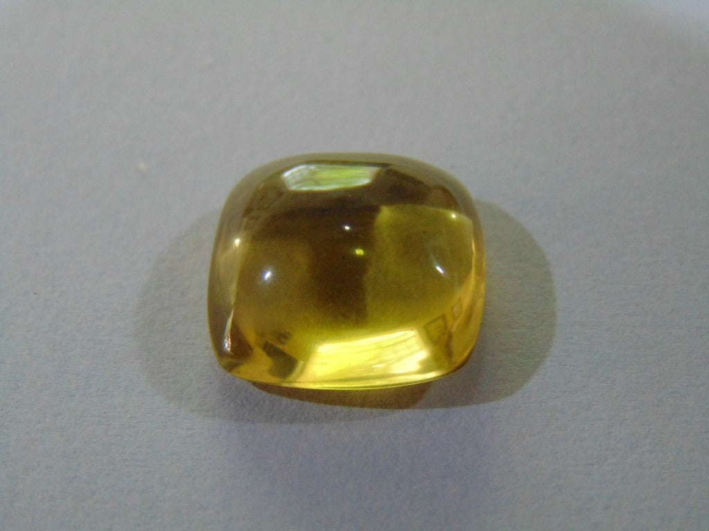 Cabochão ouro verde quartzo 19,50 quilates 17 mm
