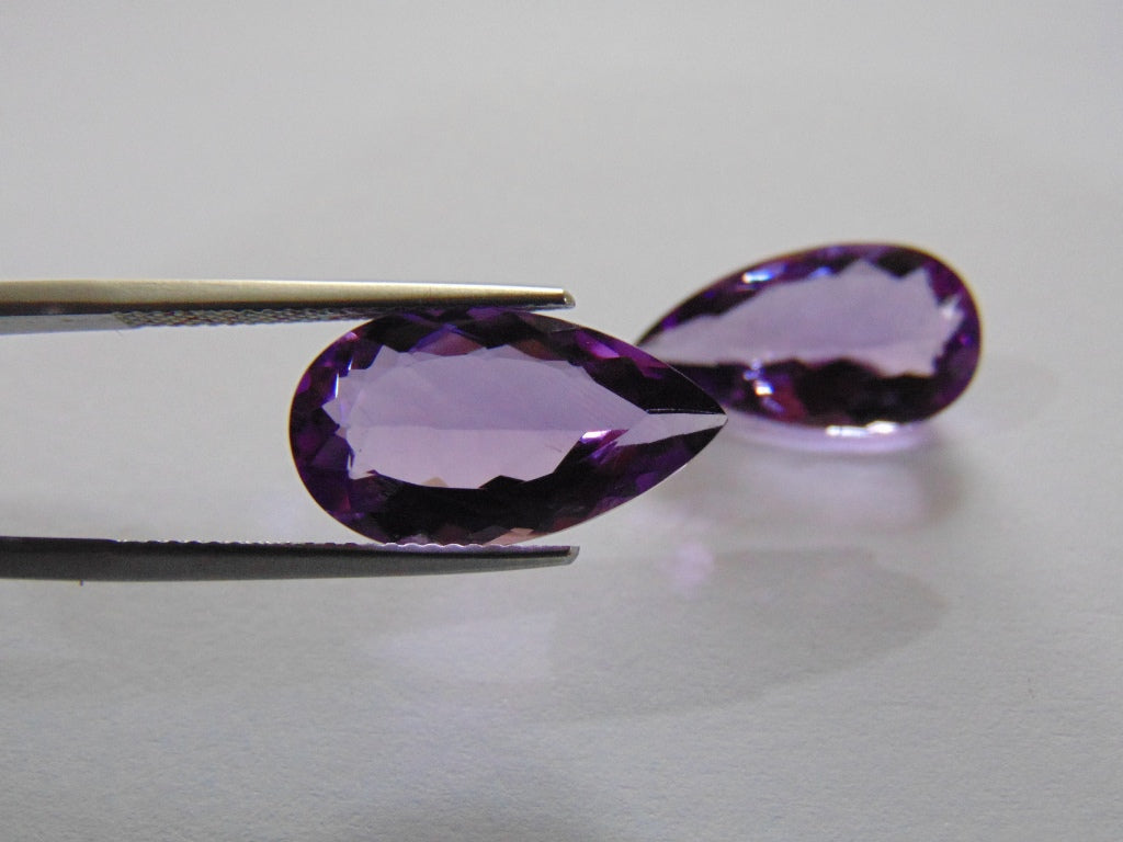 13.30ct Amethyst (Pair)