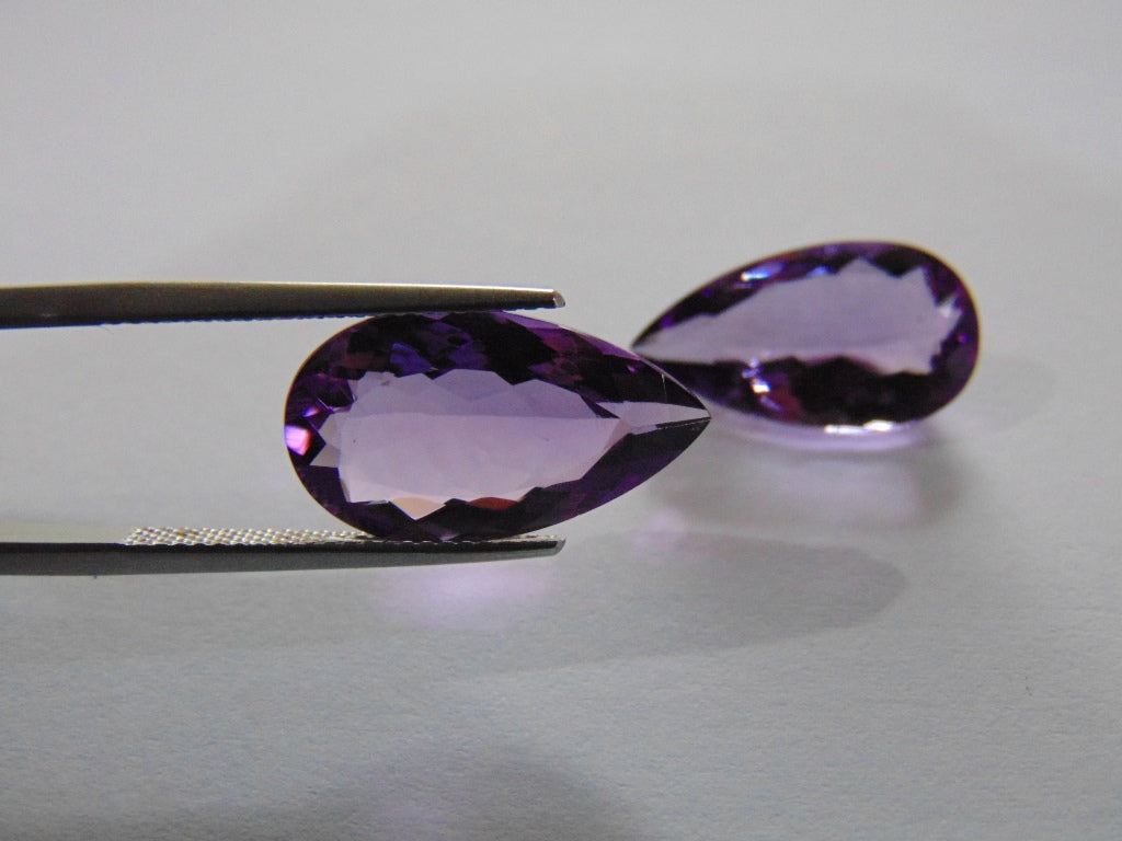 13.30ct Amethyst (Pair)