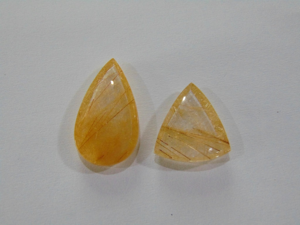 24.50ct Rutile Golden