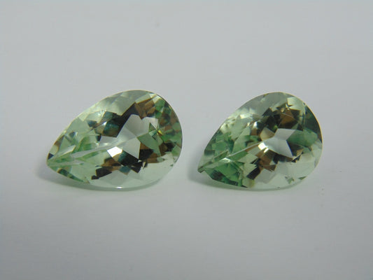 20.80cts Prasiolite (Pair)