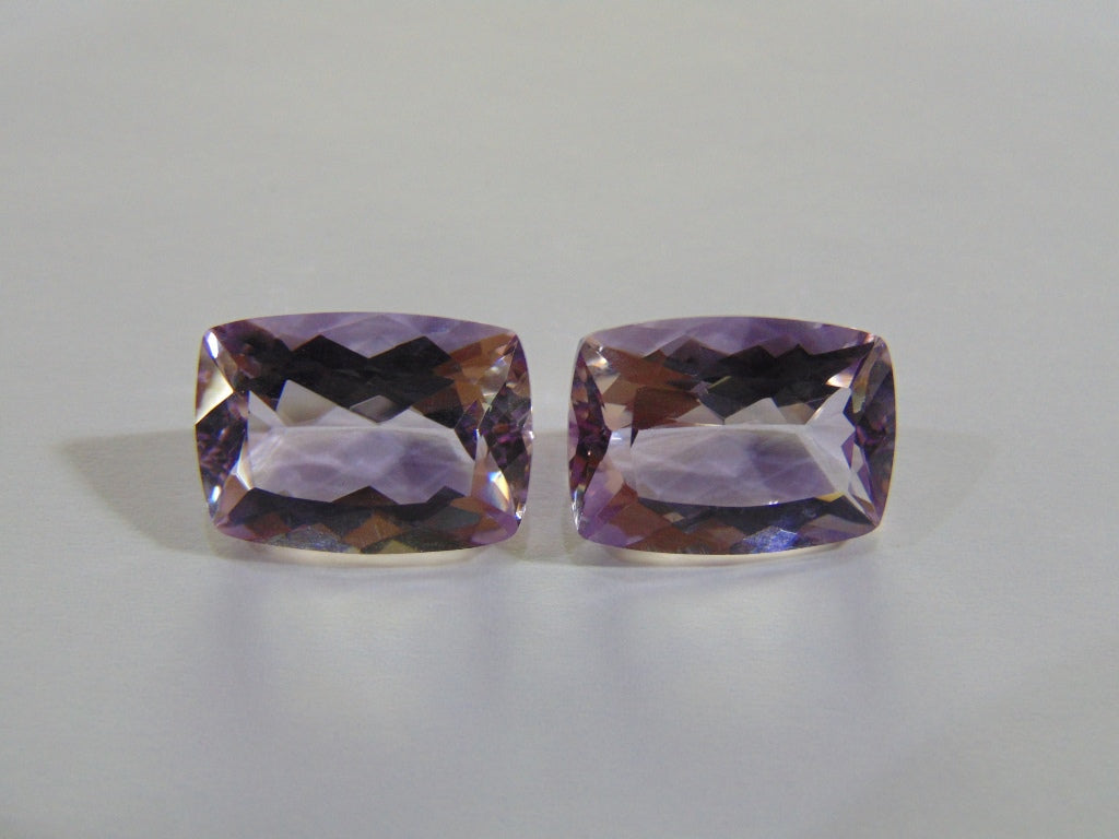 23.30ct Amethyst (Rose France) Pair