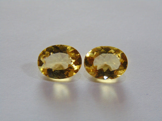 Par de berilo de 5,80 ct