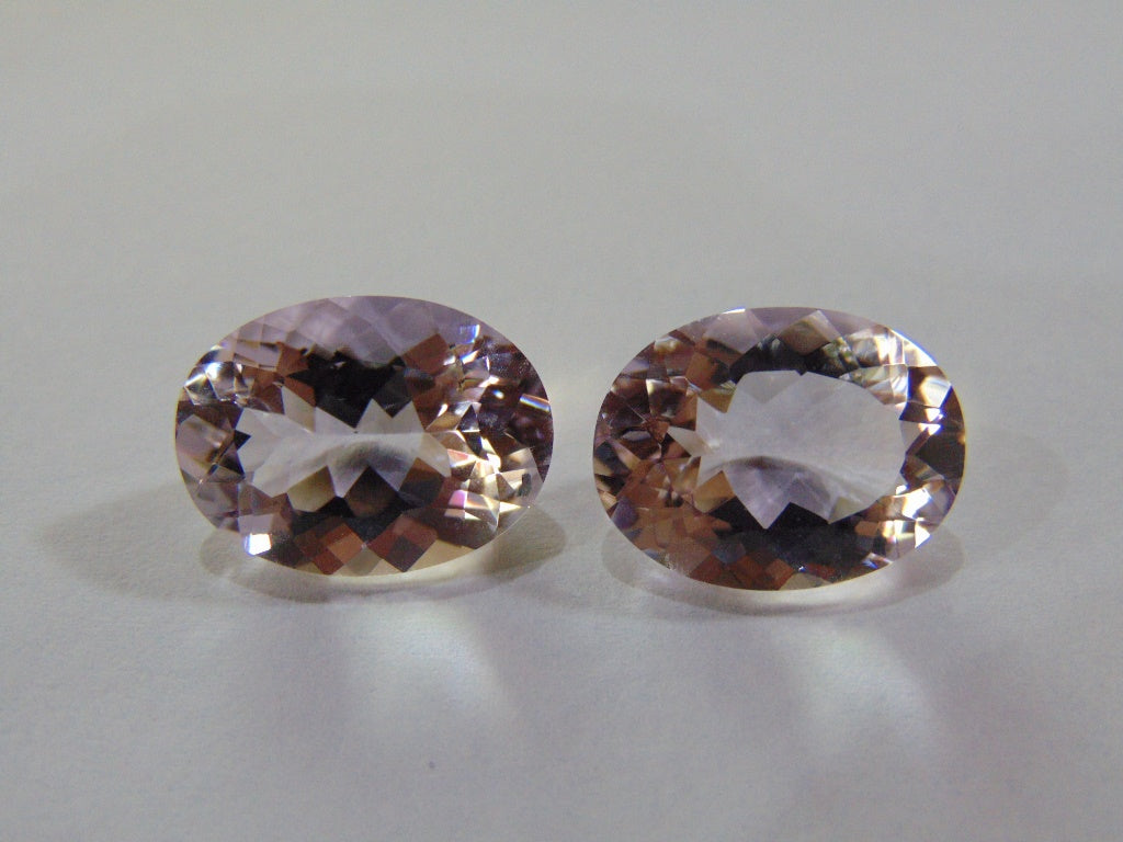 23.10ct Amethyst (Rose France) Pair