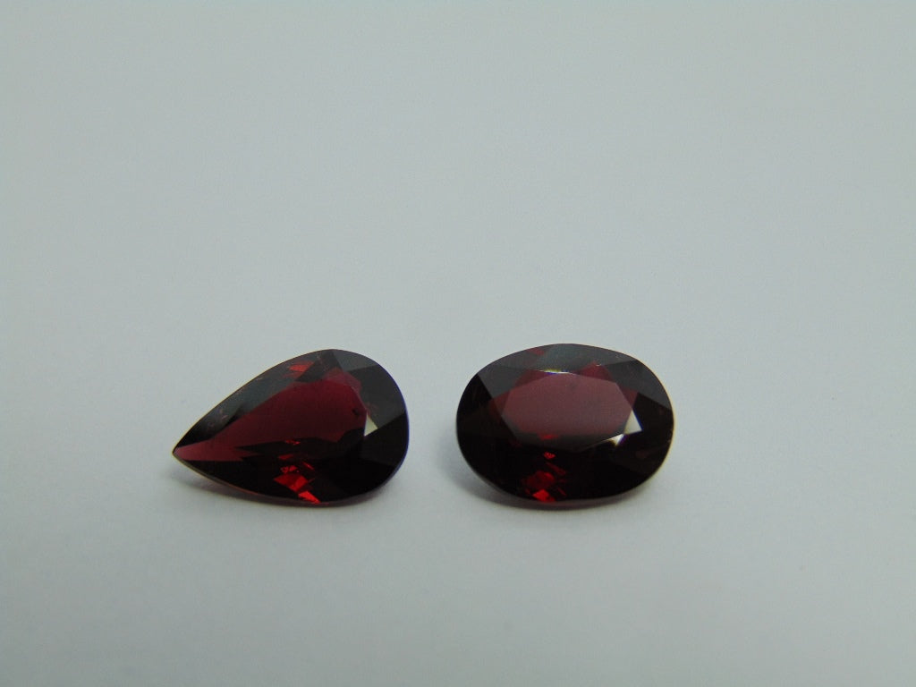 9ct Garnet 13x9mm 12x9mm