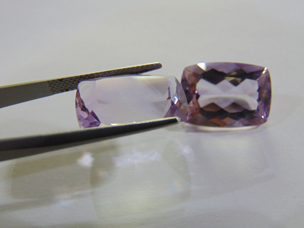 23.30ct Amethyst (Rose France) Pair