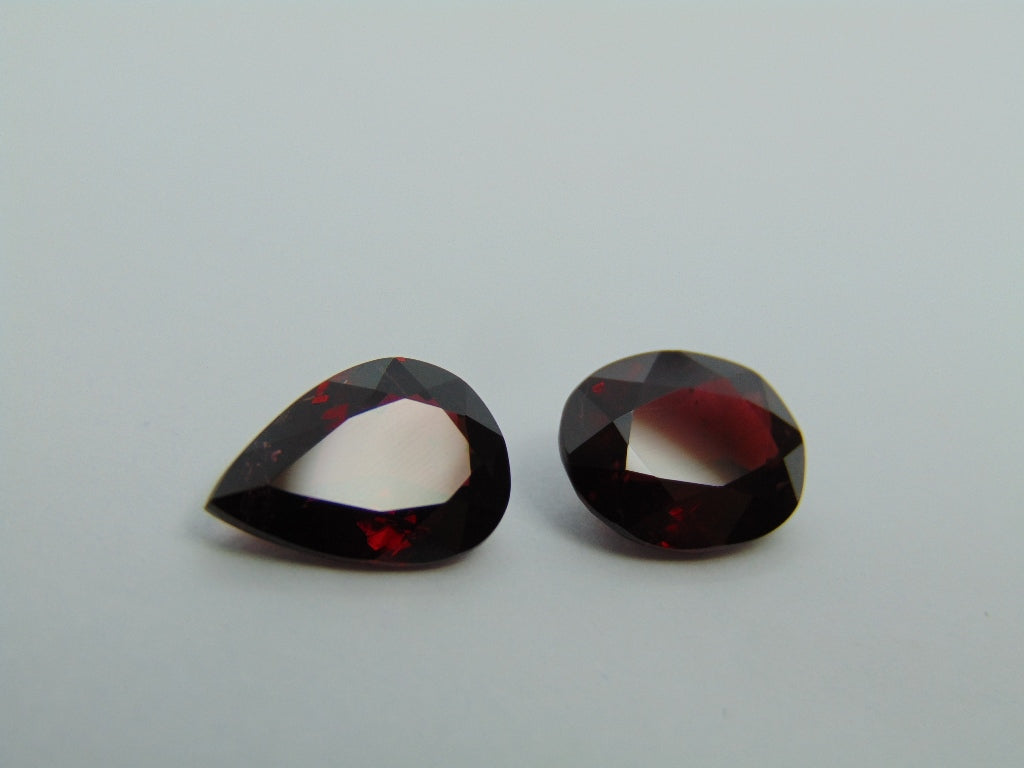 9ct Garnet 13x9mm 12x9mm