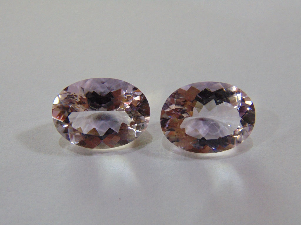 23.10ct Amethyst (Rose France) Pair