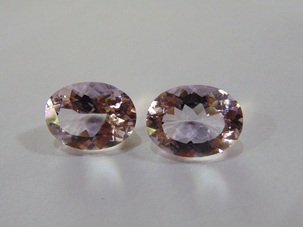 23.10ct Amethyst (Rose France) Pair