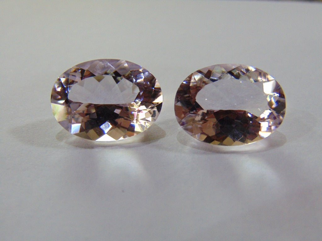 23.10ct Amethyst (Rose France) Pair