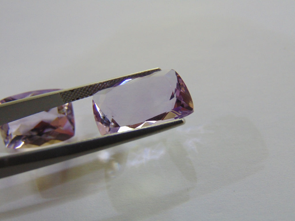 23.30ct Amethyst (Rose France) Pair