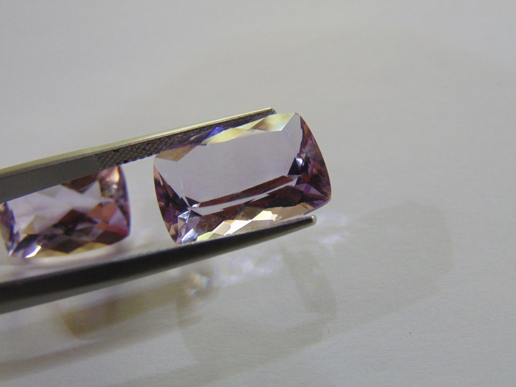 23.30ct Amethyst (Rose France) Pair