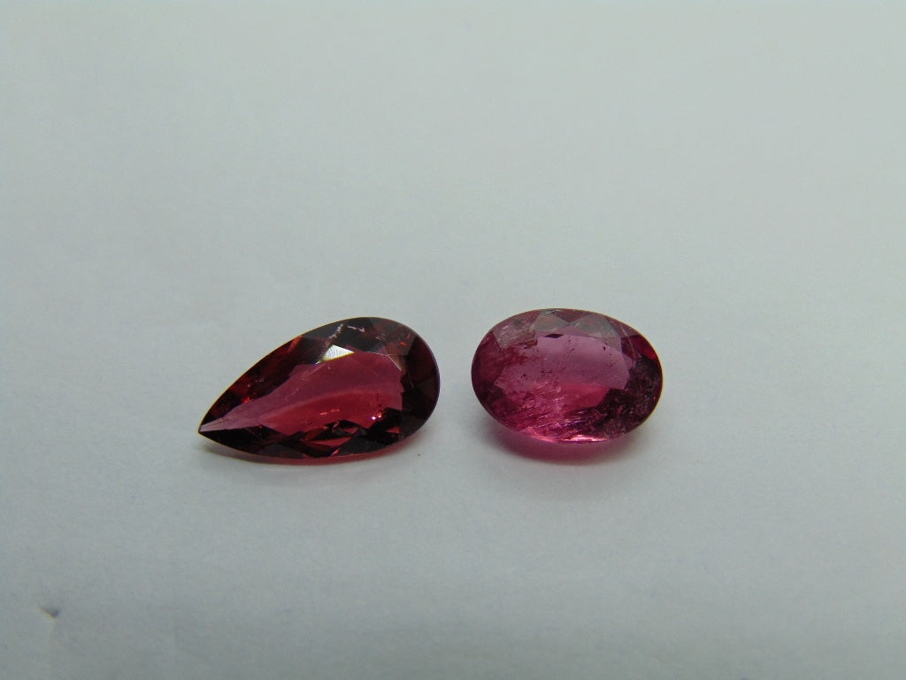 3.20ct Tourmaline 12x6mm 9x6mm