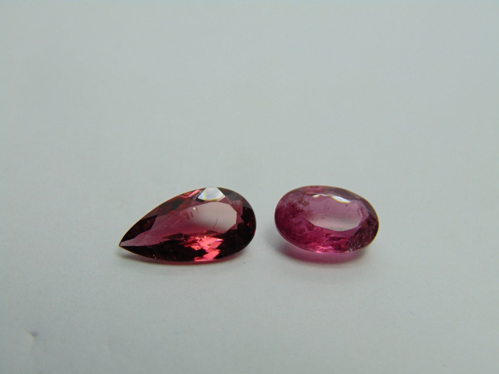 3.20ct Tourmaline 12x6mm 9x6mm