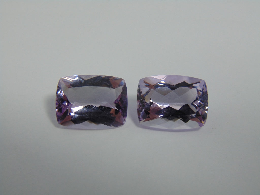 20.30cts Amethyst (Rose France) Pair