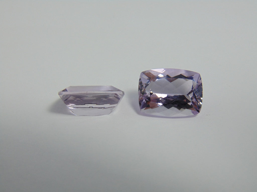 20.30cts Amethyst (Rose France) Pair