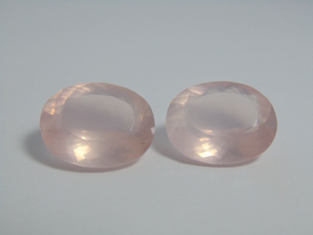 Par de quartzo (rosa) de 50,50 cts