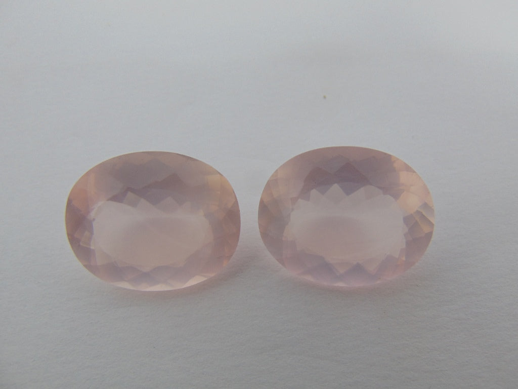 Par de quartzo (rosa) de 50,50 cts