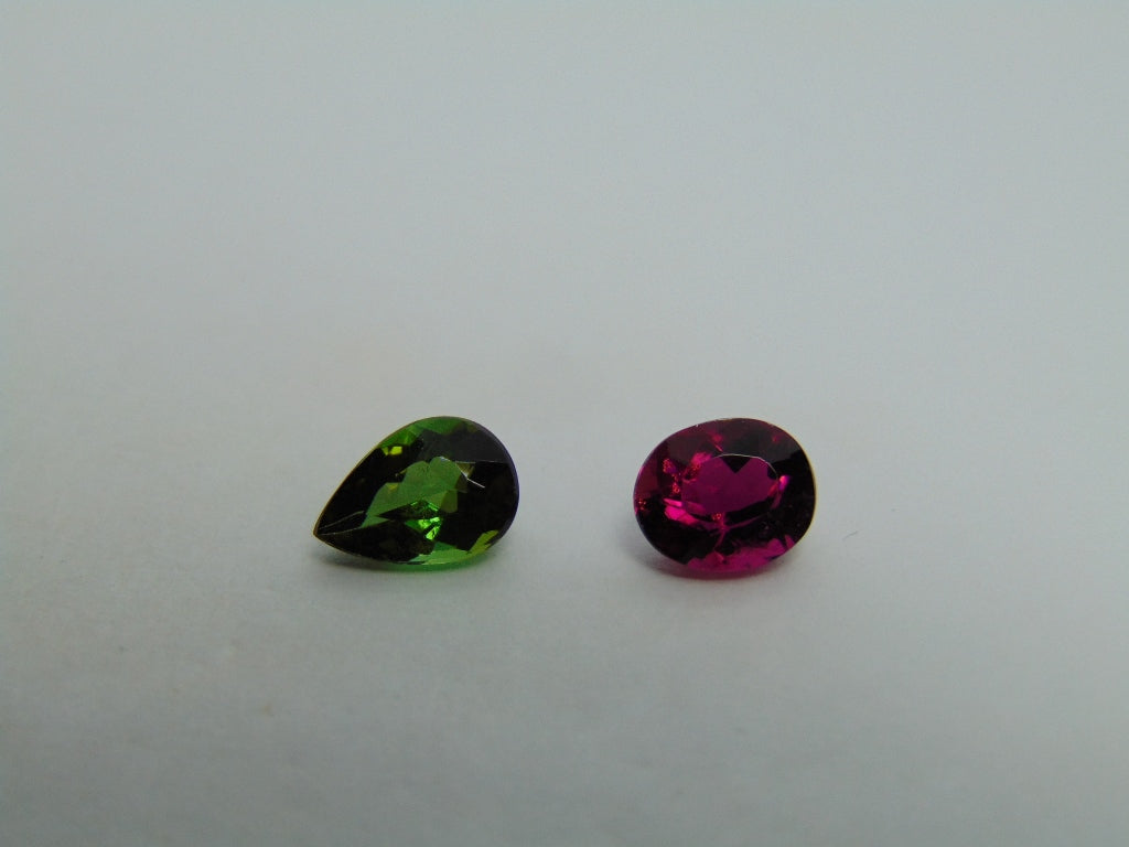 2.85ct Tourmaline 9x7mm 8x6mm