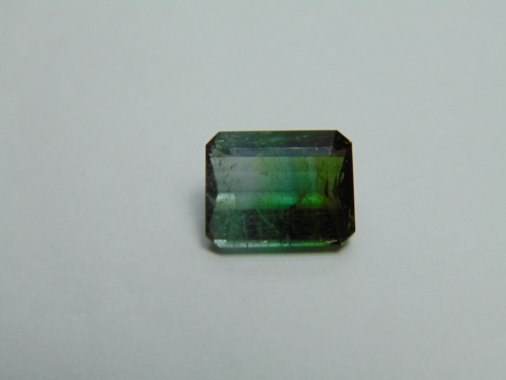 Turmalina bicolor 6,65 ct 13x10mm