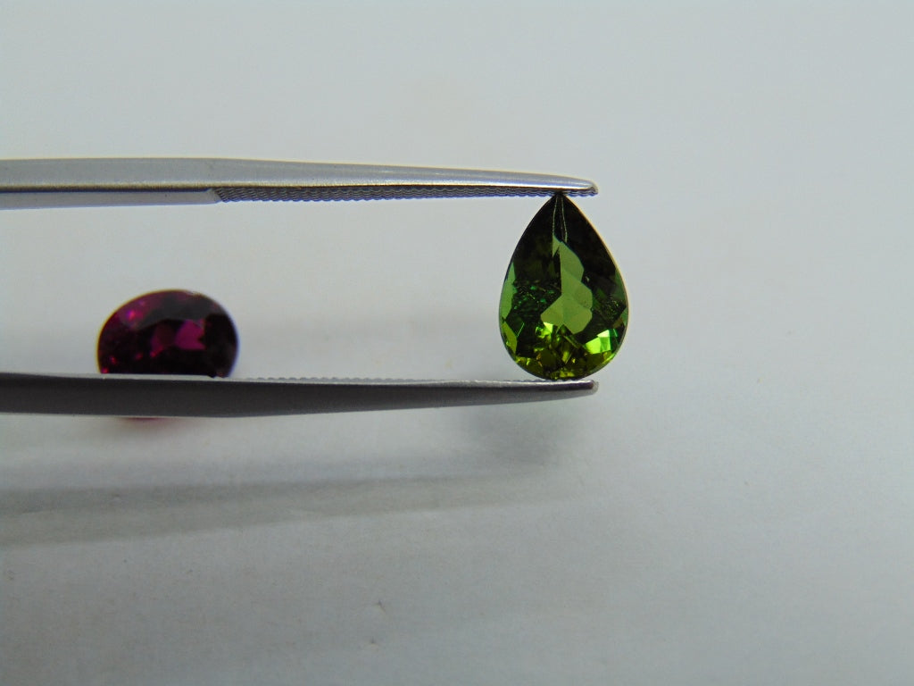 2.85ct Tourmaline 9x7mm 8x6mm