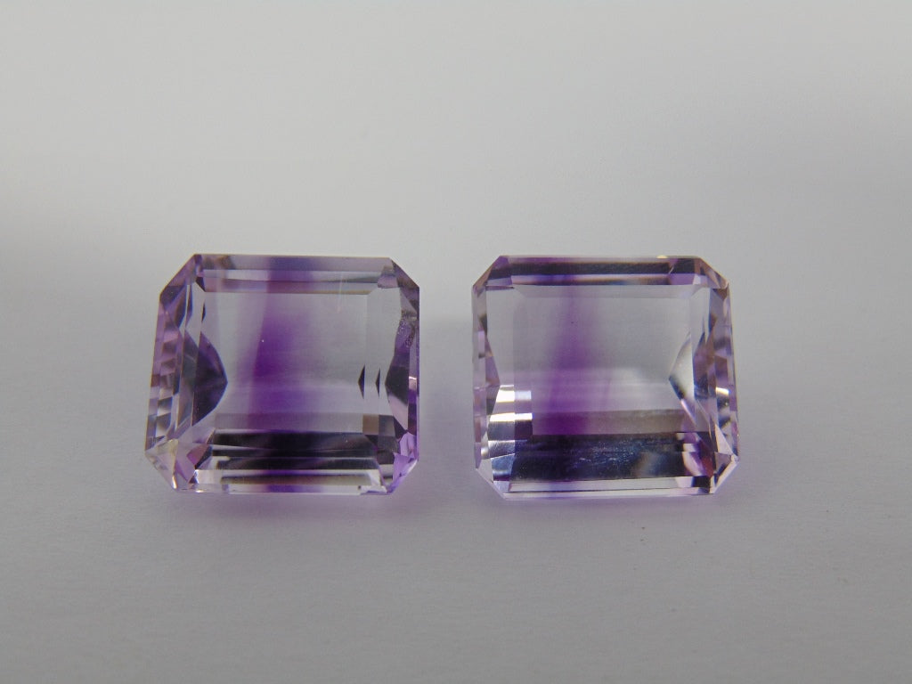 40.10cts Amethyst Bicolor (Pair)