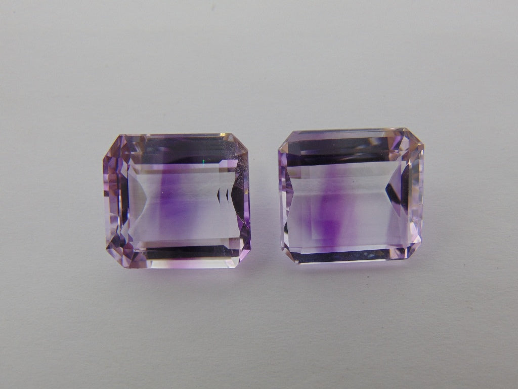 40.10cts Amethyst Bicolor (Pair)