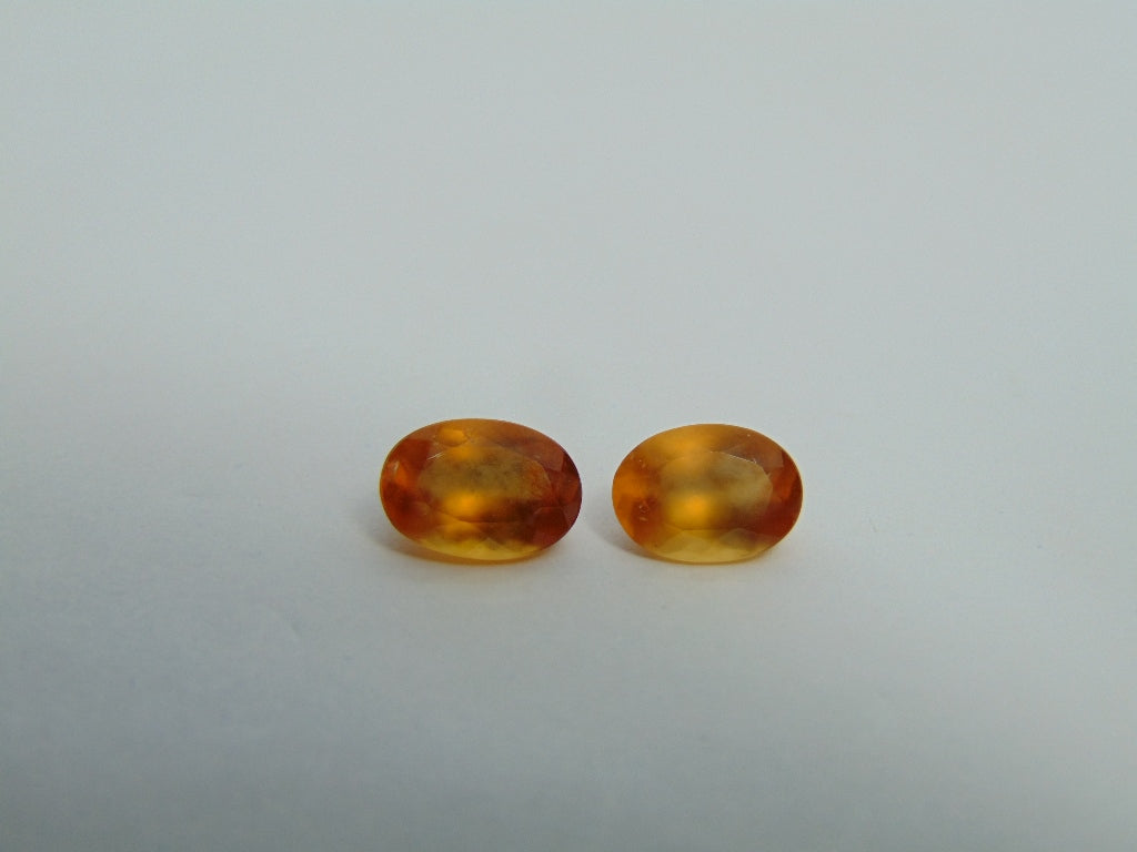 5.09ct Espessartita 9.5x7mm 10x7mm