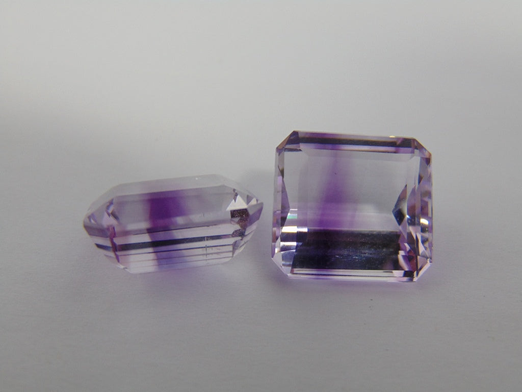 40.10cts Amethyst Bicolor (Pair)