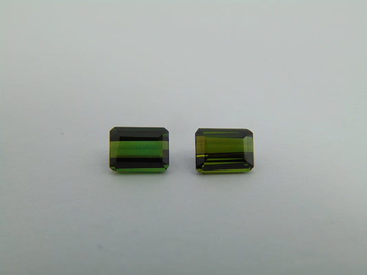 Par de Turmalina 2,10ct 6x4mm