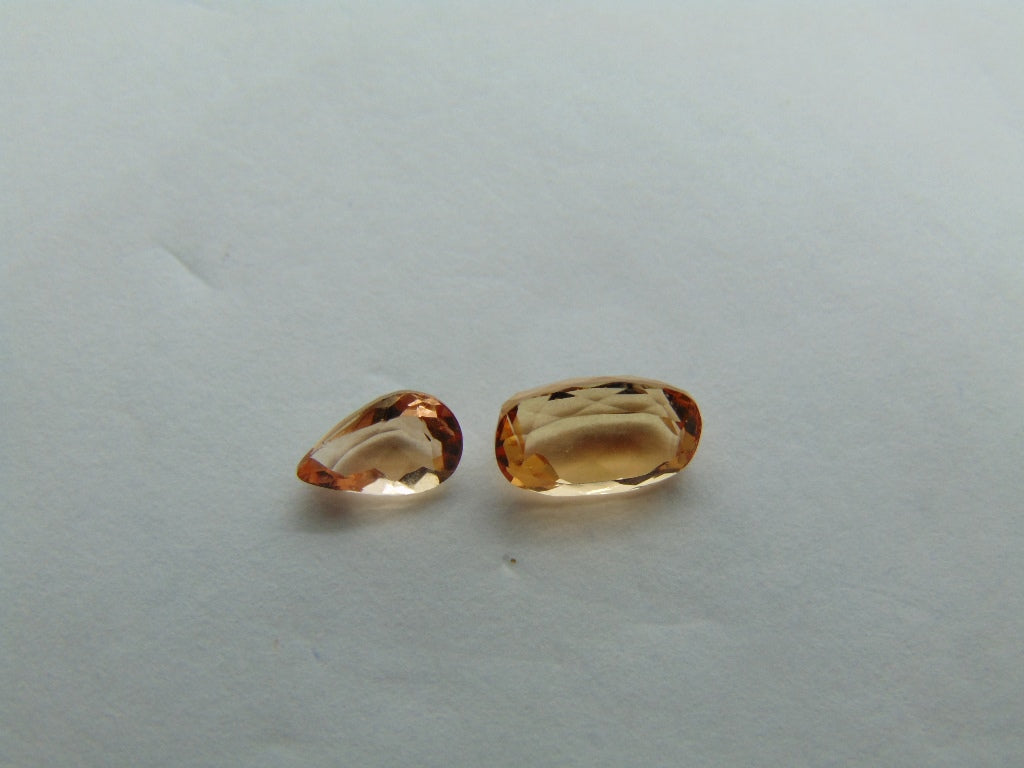 2ct Imperial Topaz 6x4mm 8x5mm