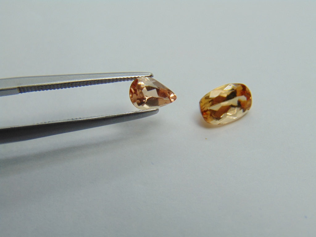 2ct Imperial Topaz 6x4mm 8x5mm