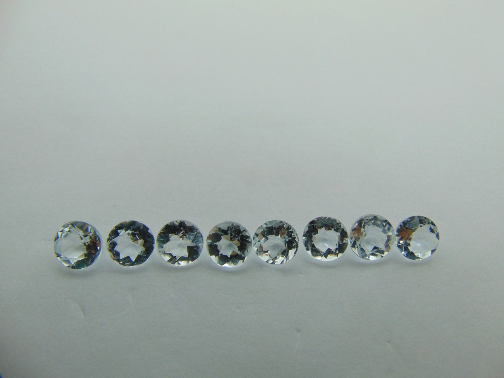 6,40ct Aquamarine Calibrado 6mm