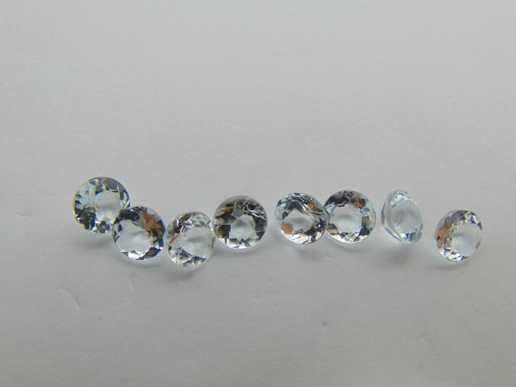 6,40ct Aquamarine Calibrado 6mm