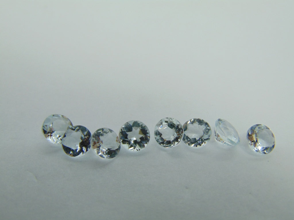 6,40ct Aquamarine Calibrado 6mm