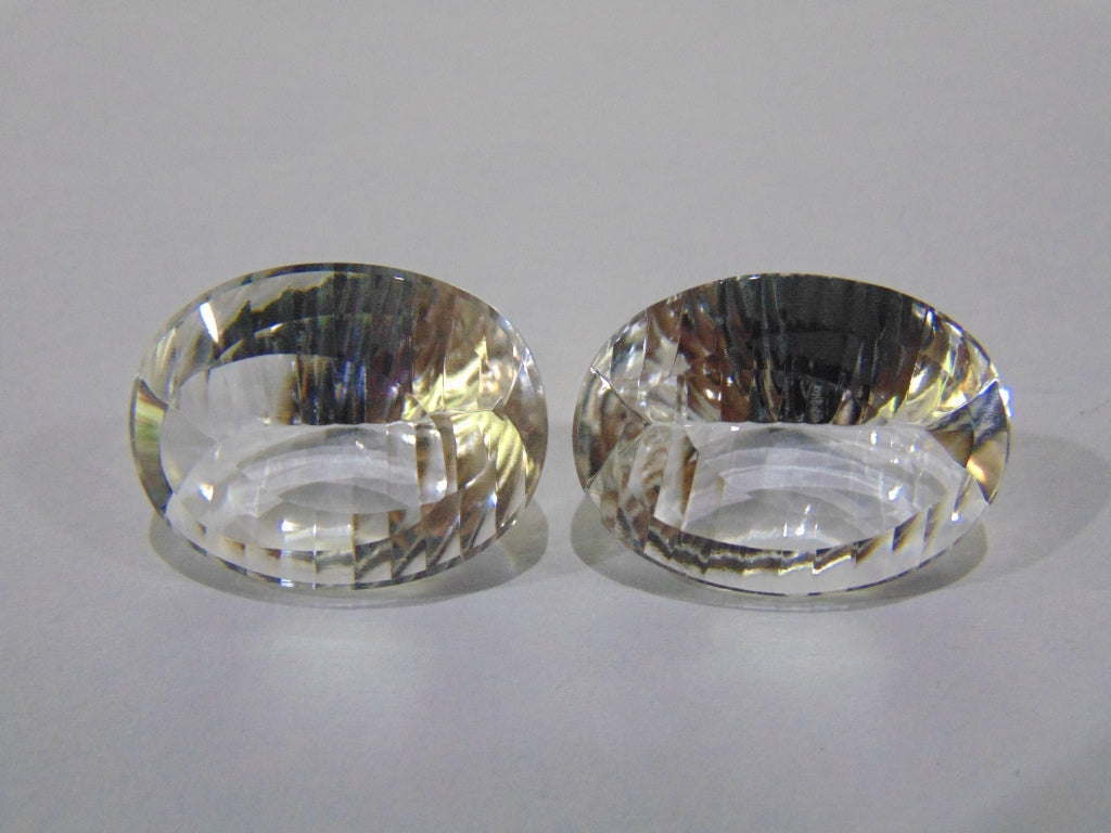 39.20ct Quartz Crystal Pair 22x17mm