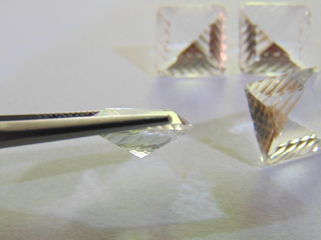 27.50ct Quatzo Cristal Pares 13mm