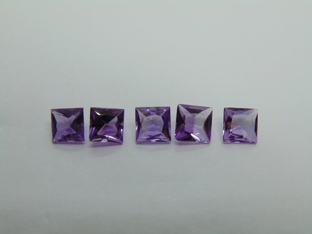 Ametistas 4,05 ct calibradas 5mm