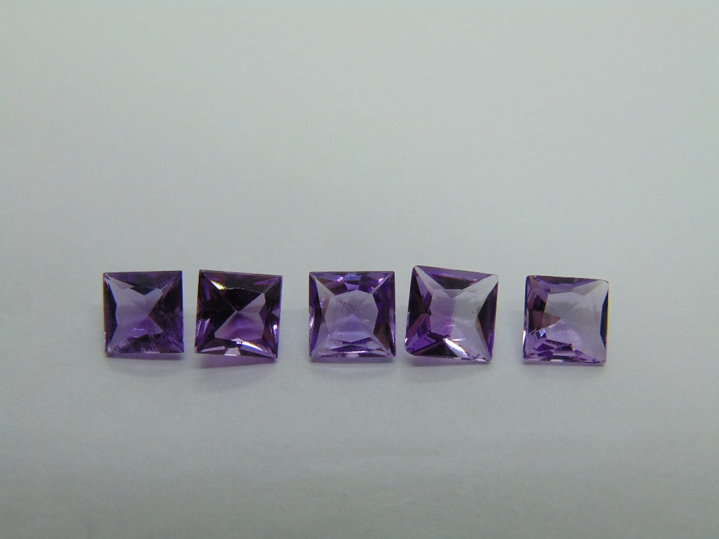 4.05ct Amethysts Calibrated 5mm