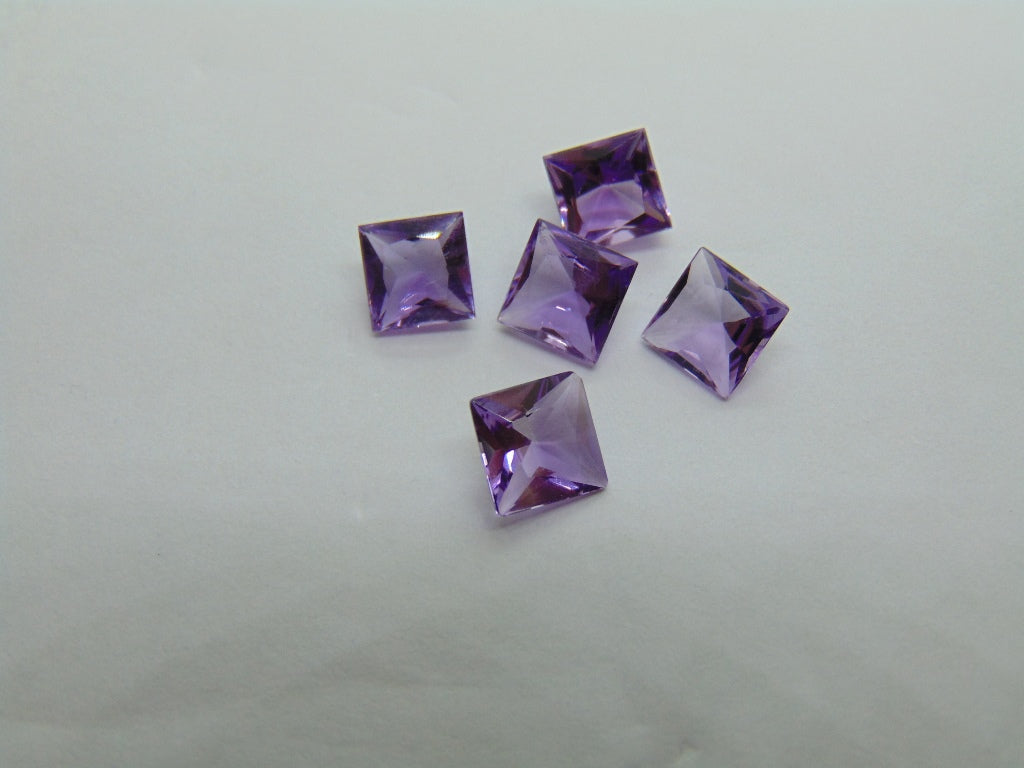 4.05ct Amethysts Calibrated 5mm