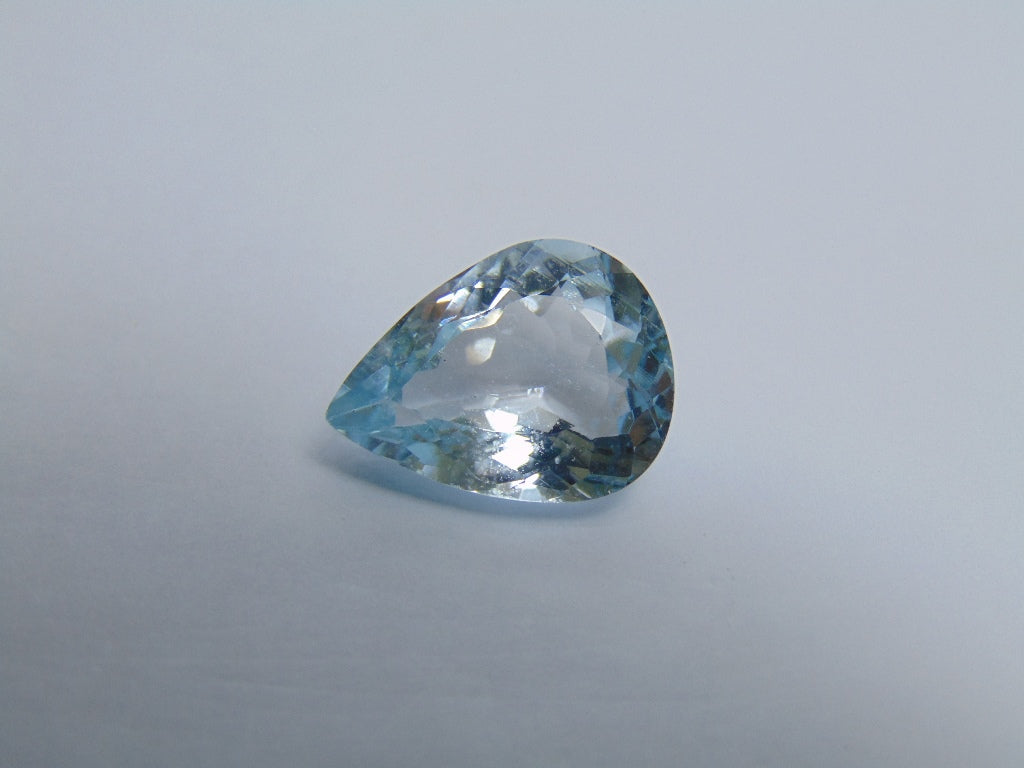 16,55 ct Topázio Cor Natural Azul 19x14mm