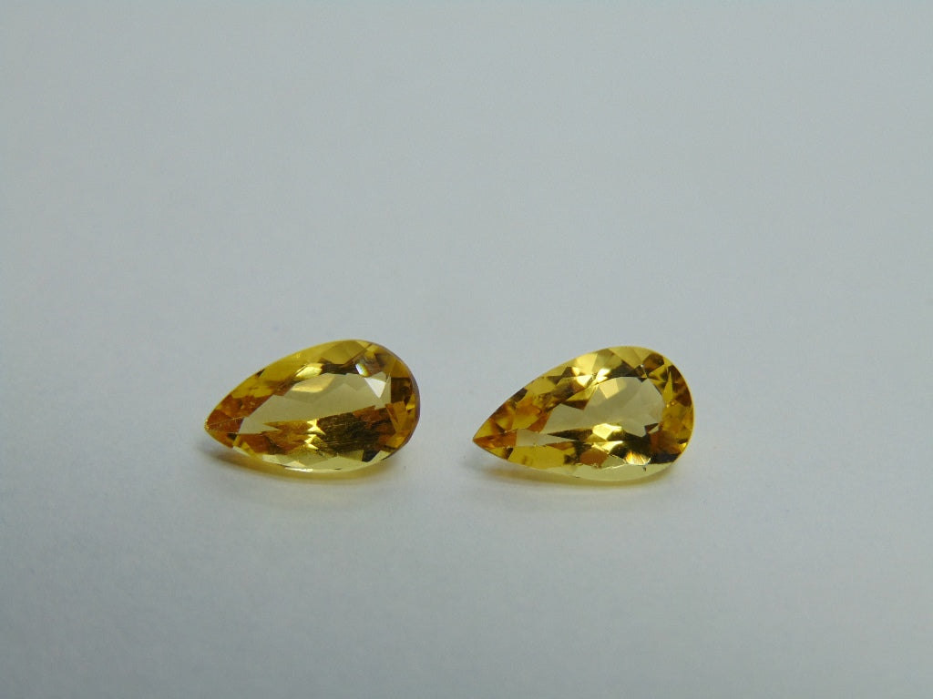 2,65ct Berilo Par 10x6mm