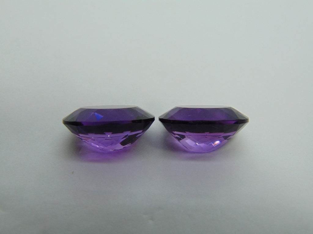 24.50ct Amethyst Pair 18x13mm