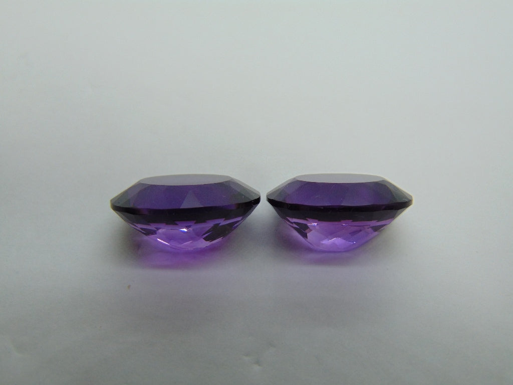 24.50ct Amethyst Pair 18x13mm