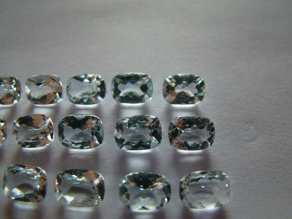 Lote Aquamarine 17ct calibrado 8x6mm